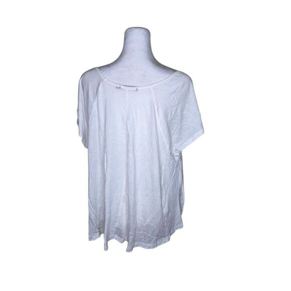 Obey No89 Cap Sleeve High Low Cropped Swing Top Womens Size M White - Picture 5 of 7